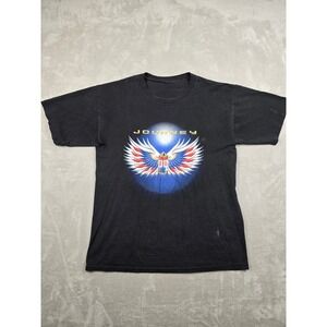 Vintage Journey Summer Tour 2003 Band T-Shirt Mens L Black Graphic Rock *Read